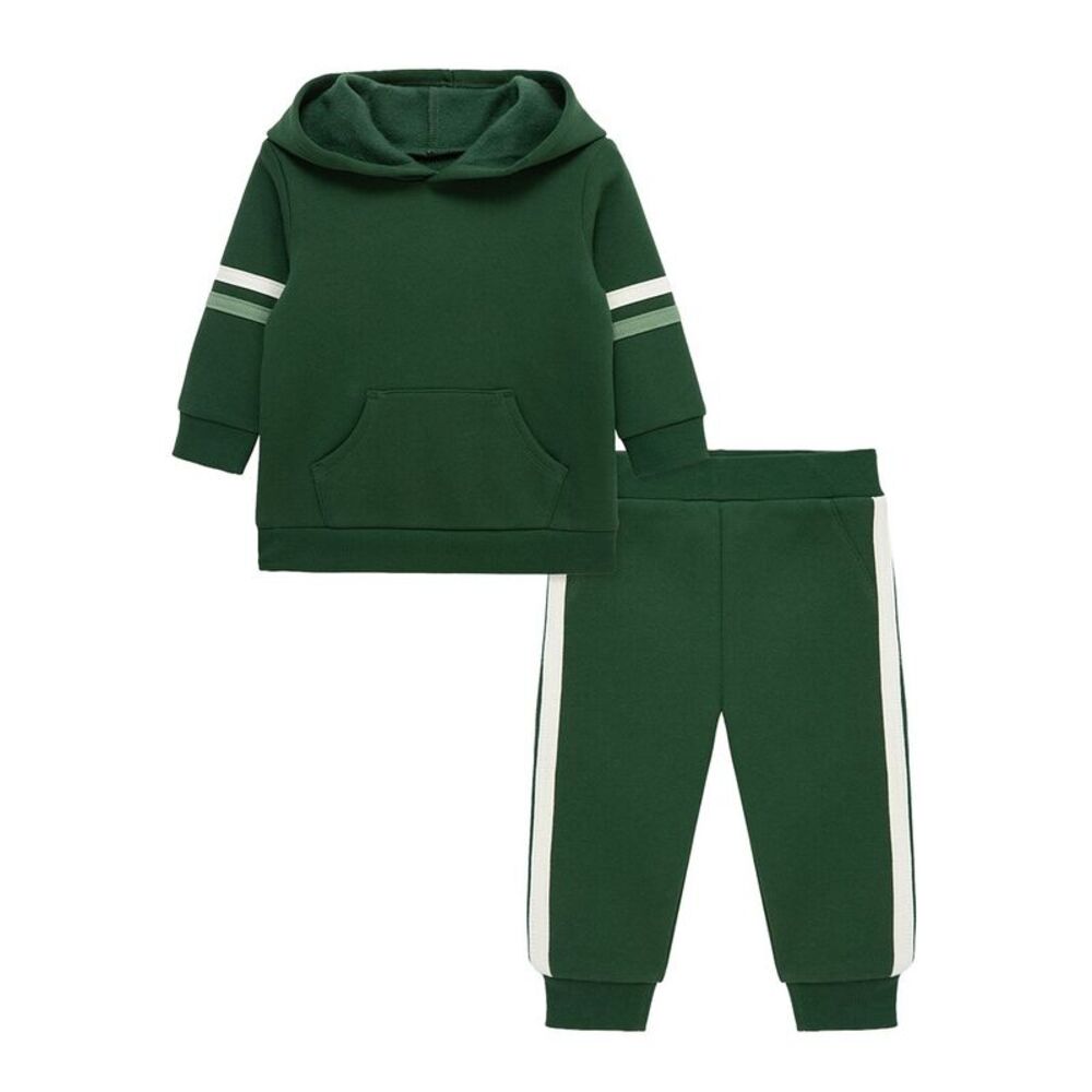 Little Me Baby-Boys  Sweatshirt Set, Green